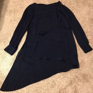WHBM Navy Layered Tunic